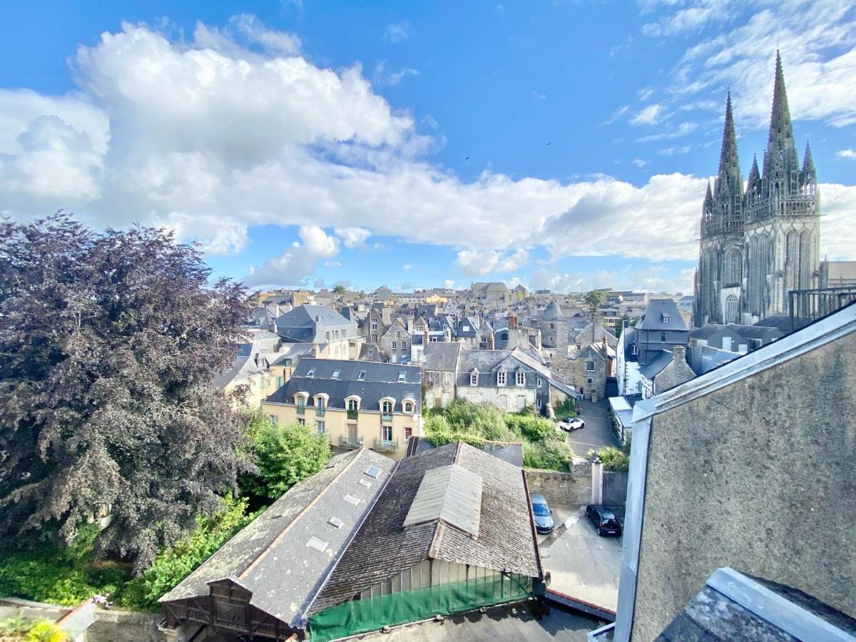Le Nid Des Quais - Vue Panoramique Au Coeur De La Ville - Wifi - Entree Autonome Quimper Bagian luar foto